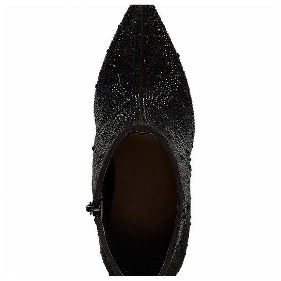 INC International Concepts Reisa Black Sparkling Studs Booties Heels Sz 9 NIB! - Picture 5 of 7